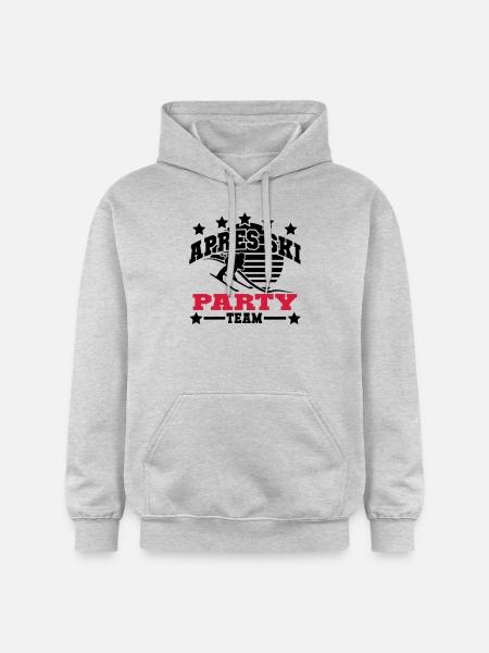 apres_ski_7_2f - Gildan Unisex Softstyle® Midweight Hoodie - Hellgrau meliert