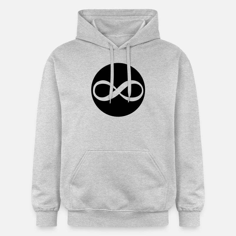 unendlich - Sweat à capuche Softstyle® Gildan Unisexe - gris clair chiné