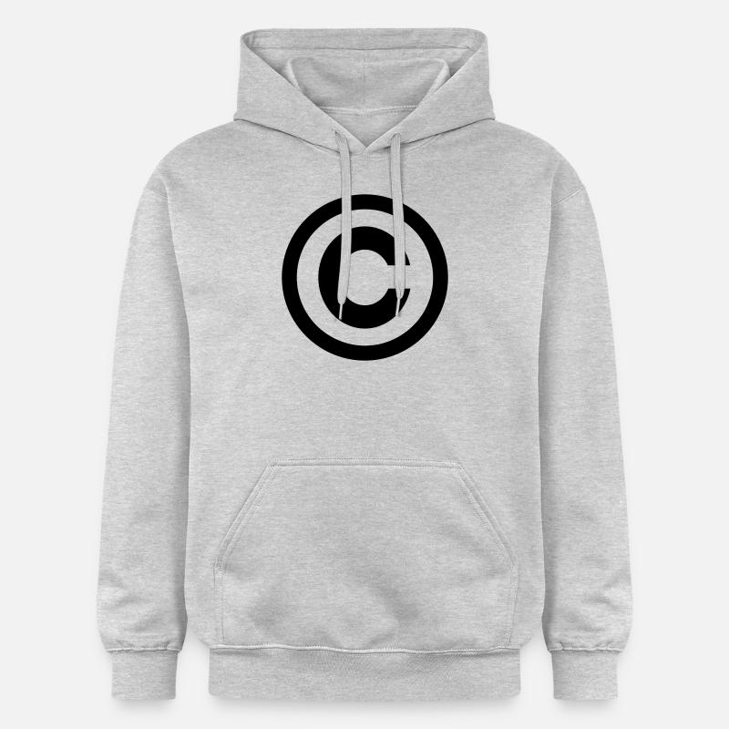 Copyright - Sweat à capuche Softstyle® Gildan Unisexe - gris clair chiné