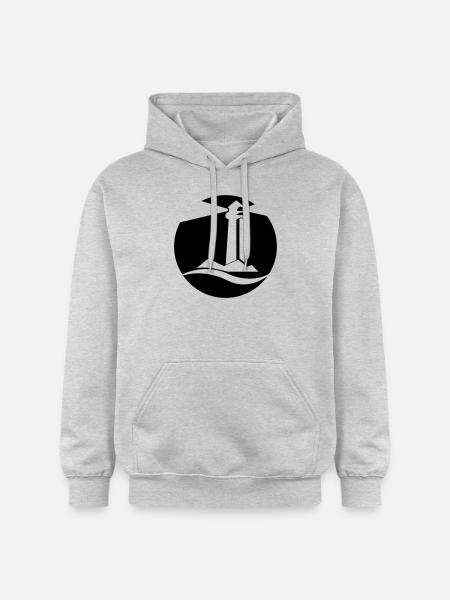 leuchtturm_01 - Gildan Unisex Softstyle® Midweight Hoodie - Hellgrau meliert