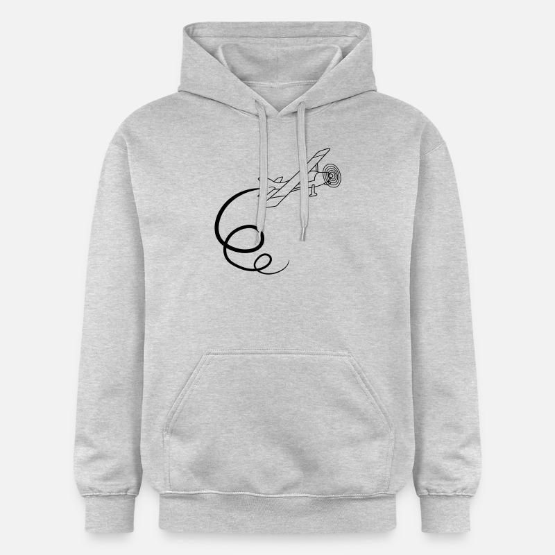 looping kunstflug kunstflieger propeller kleinflug - Gildan Unisex Softstyle® Midweight Hoodie - Hellgrau meliert