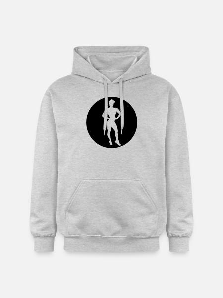 muscle girl fitness - Gildan Unisex Softstyle® Midweight Hoodie - Hellgrau meliert