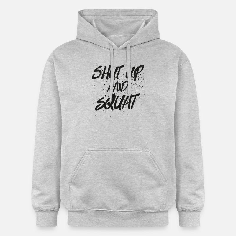 Shut Up And Squat - Sweat à capuche Softstyle® Gildan Unisexe - gris clair chiné