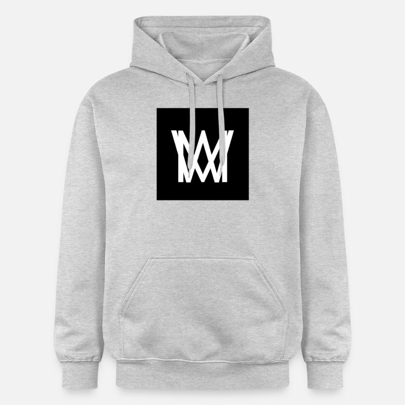 Mon logo - Sweat à capuche Softstyle® Gildan Unisexe - gris clair chiné