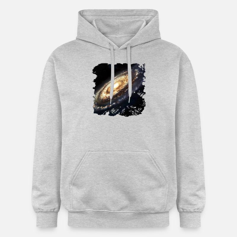 Des étoiles et des galaxies - Sweat à capuche Softstyle® Gildan Unisexe - gris clair chiné