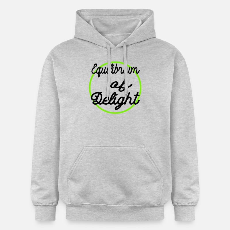 Idée présente Réaliser l’équilibre Blagues - Sweat à capuche Softstyle® Gildan Unisexe - gris clair chiné