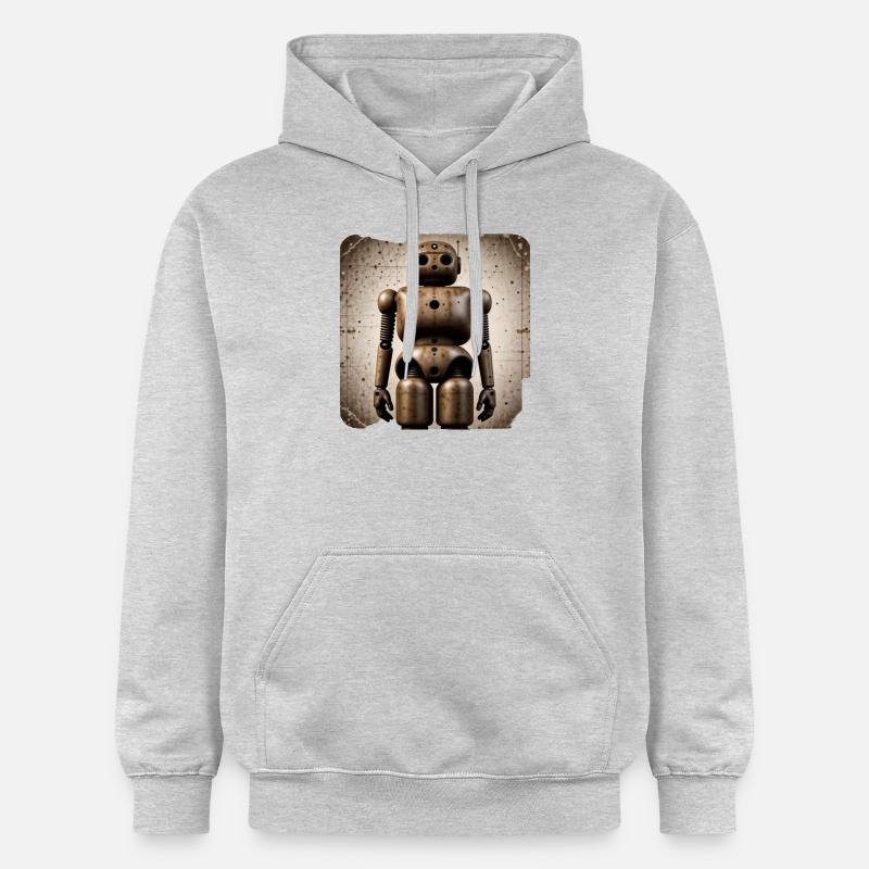 Robot - Sweat à capuche Softstyle® Gildan Unisexe - gris clair chiné