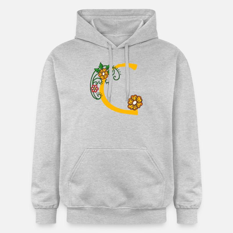 Fleur 30 C - Sweat à capuche Softstyle® Gildan Unisexe - gris clair chiné