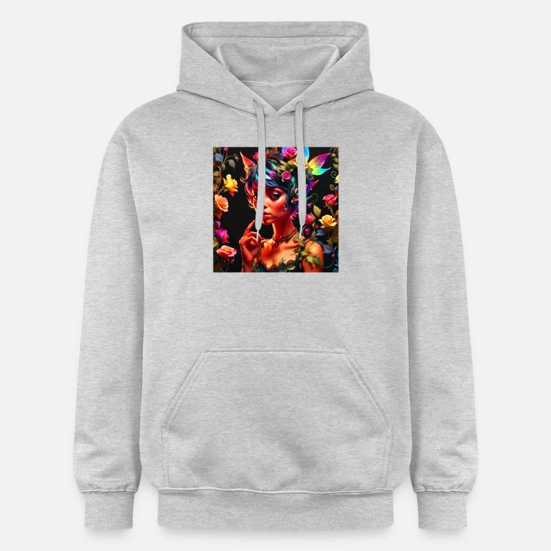 Pixie, Princesse, Fantaisie, Cadeau, - Sweat à capuche Softstyle® Gildan Unisexe - gris clair chiné