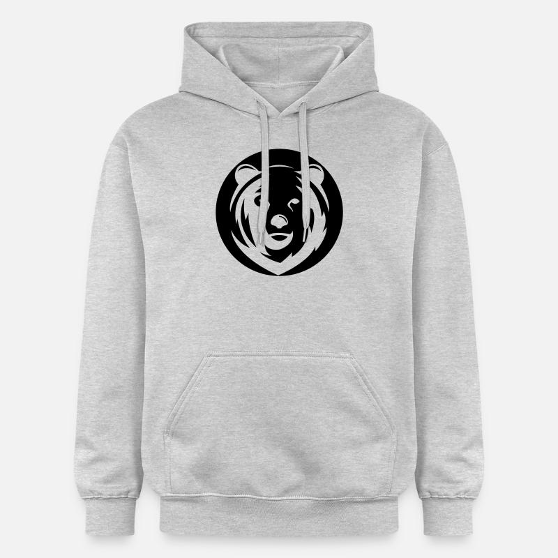 ours - Sweat à capuche Softstyle® Gildan Unisexe - gris clair chiné