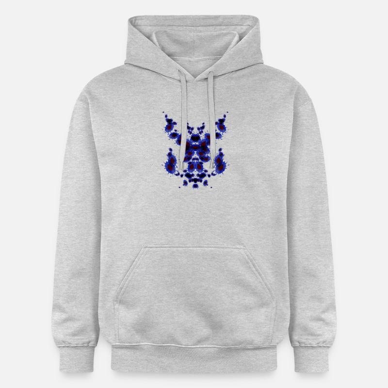 Pipe Echecs Bleu - Sweat à capuche Softstyle® Gildan Unisexe - gris clair chiné