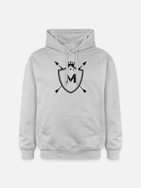wappen m - Gildan Unisex Softstyle® Midweight Hoodie - Hellgrau meliert