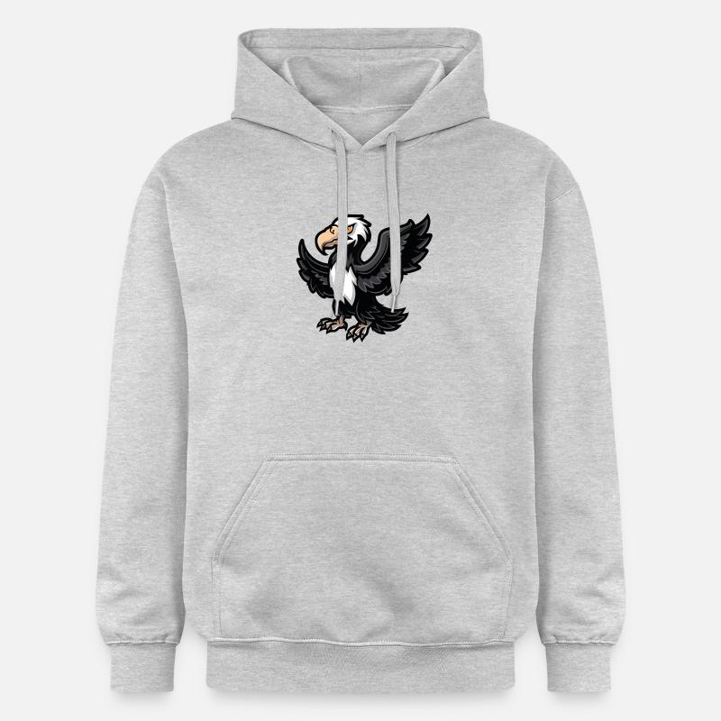 Bande dessinée Eagle - Sweat à capuche Softstyle® Gildan Unisexe - gris clair chiné