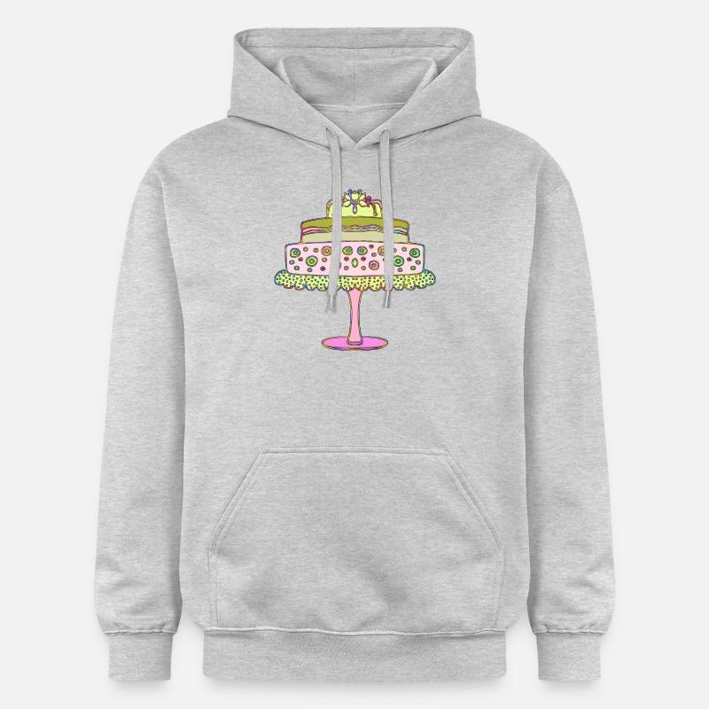Gâteau - Sweat à capuche Softstyle® Gildan Unisexe - gris clair chiné