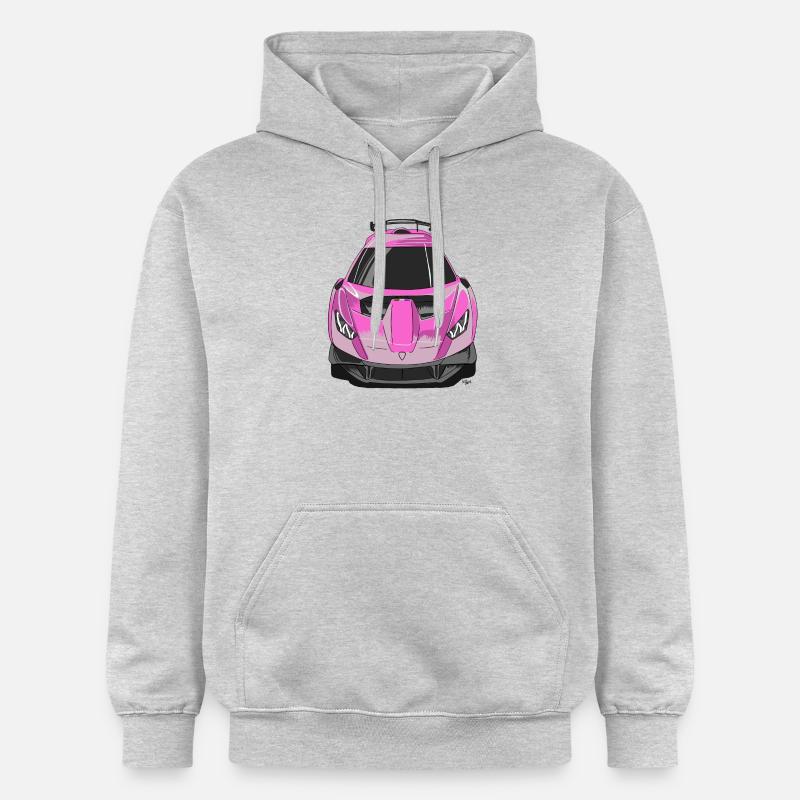 PINKLAMBO - Sweat à capuche Softstyle® Gildan Unisexe - gris clair chiné