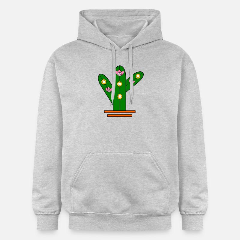 Cactus éclatant - Sweat à capuche Softstyle® Gildan Unisexe - gris clair chiné