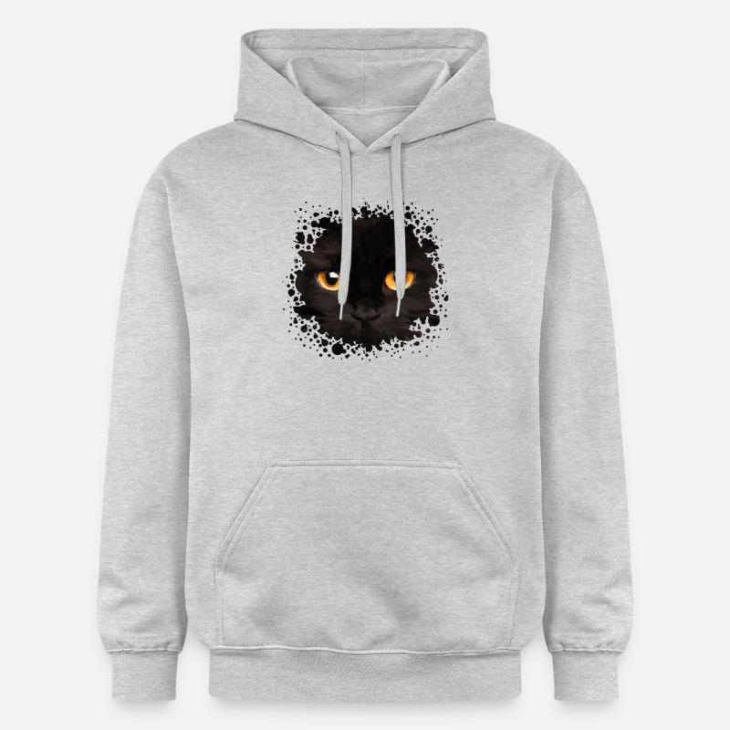 Chat - Sweat à capuche Softstyle® Gildan Unisexe - gris clair chiné