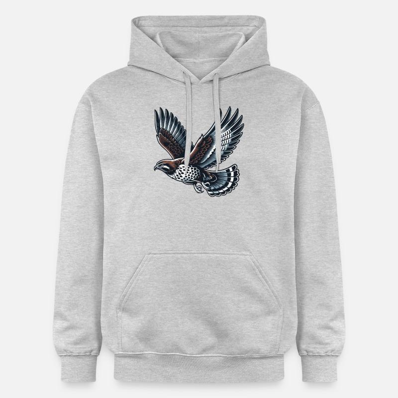 Buse - Sweat à capuche Softstyle® Gildan Unisexe - gris clair chiné