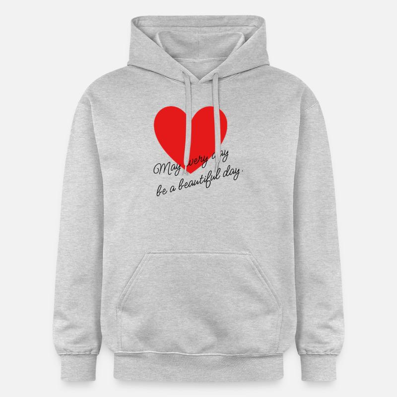 Forme de cœur - Sweat à capuche Softstyle® Gildan Unisexe - gris clair chiné