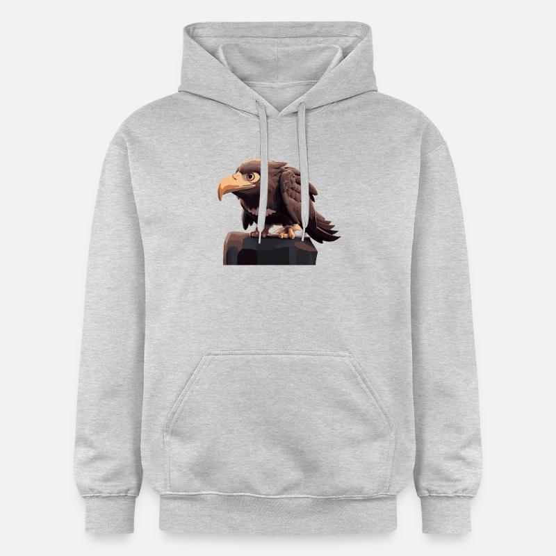 Bande dessinée Eagle - Sweat à capuche Softstyle® Gildan Unisexe - gris clair chiné