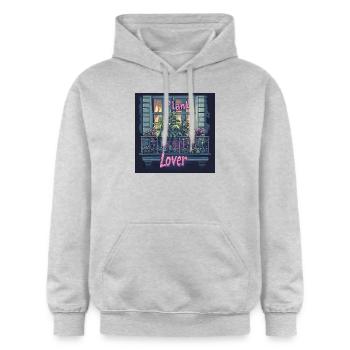 Canabis lover Berlin - Gildan Unisex Softstyle® Midweight Hoodie - Hellgrau meliert - Vorne - Liana (172cm) & Jaron (178cm)