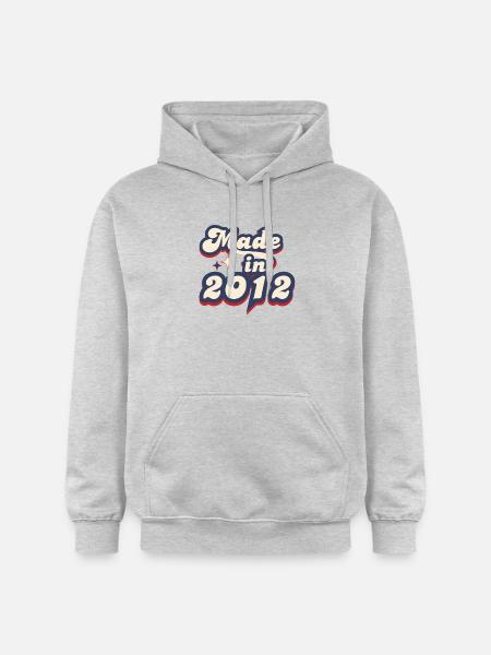 Made in 2012 retro - Gildan Unisex Softstyle® Midweight Hoodie - light heather grey