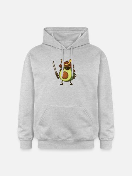 Avocado Samurai - Gildan Unisex Softstyle® Midweight Hoodie - light heather grey