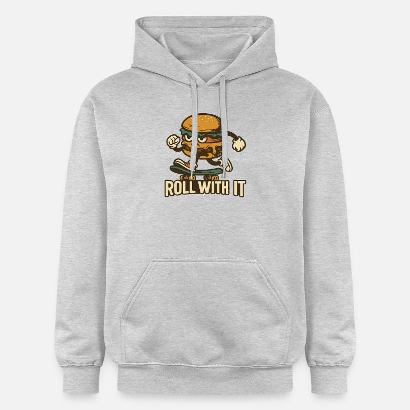 Lass dich darauf ein - Gildan Unisex Softstyle® Midweight Hoodie - Hellgrau meliert