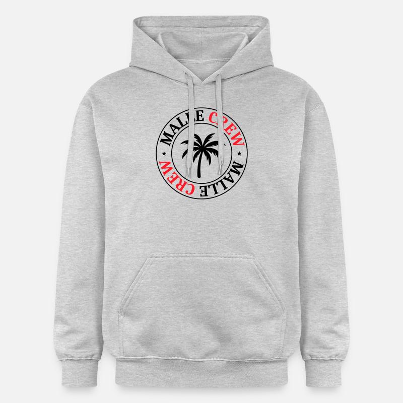 Malle Crew Palm - Sweat à capuche Softstyle® Gildan Unisexe - gris clair chiné