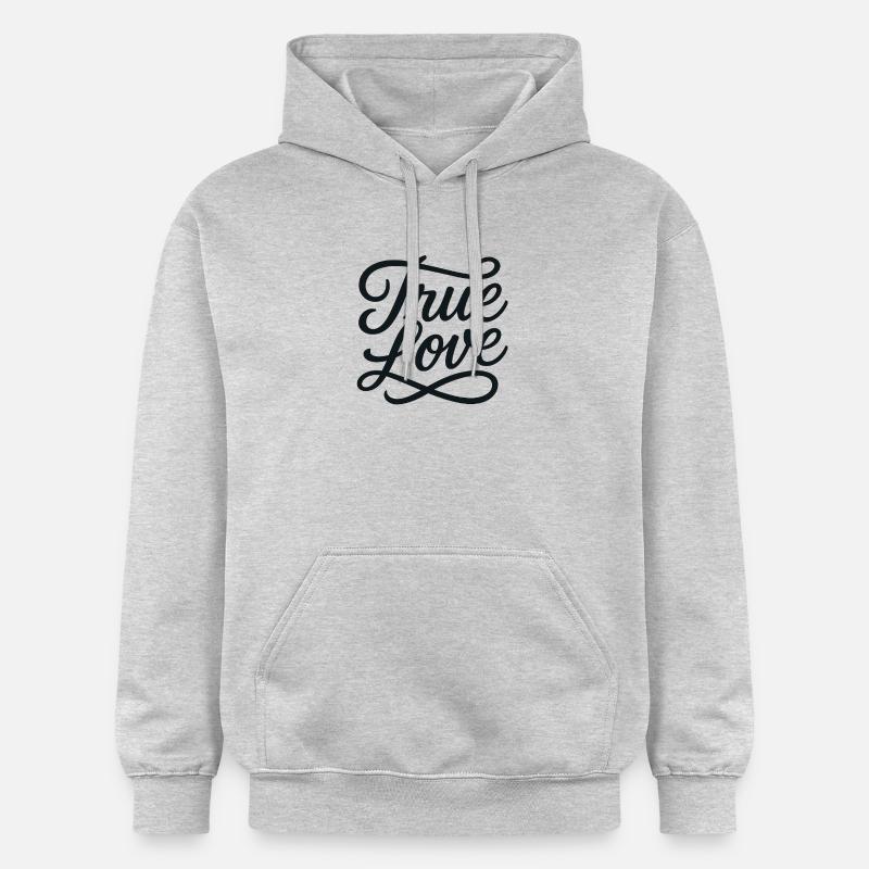 Amour sincère - Sweat à capuche Softstyle® Gildan Unisexe - gris clair chiné