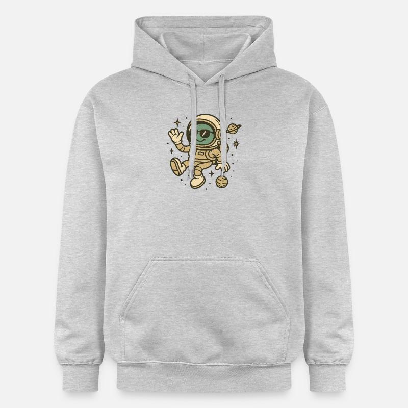 Bienvenue dans l’espace - Sweat à capuche Softstyle® Gildan Unisexe - gris clair chiné