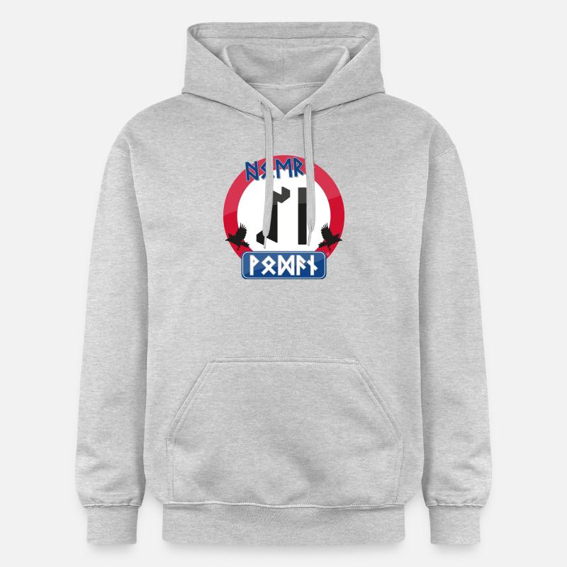 Hourra 50 ans de Wodan - Sweat à capuche Softstyle® Gildan Unisexe - gris clair chiné