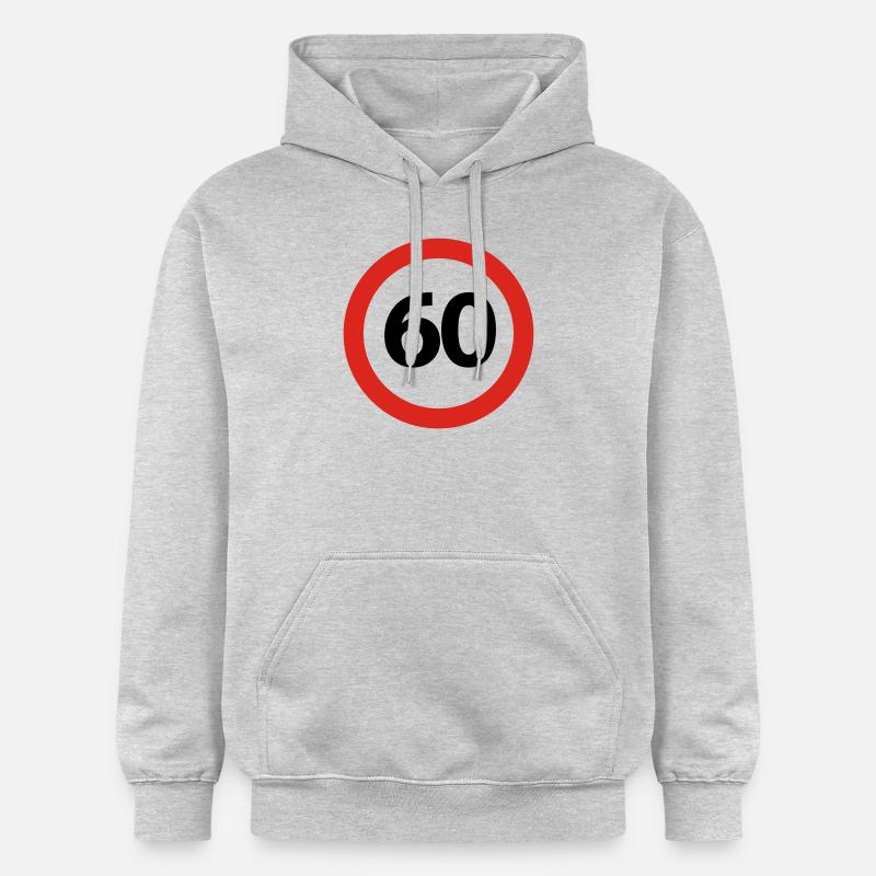 60 Anniversaire - Sweat à capuche Softstyle® Gildan Unisexe - gris clair chiné