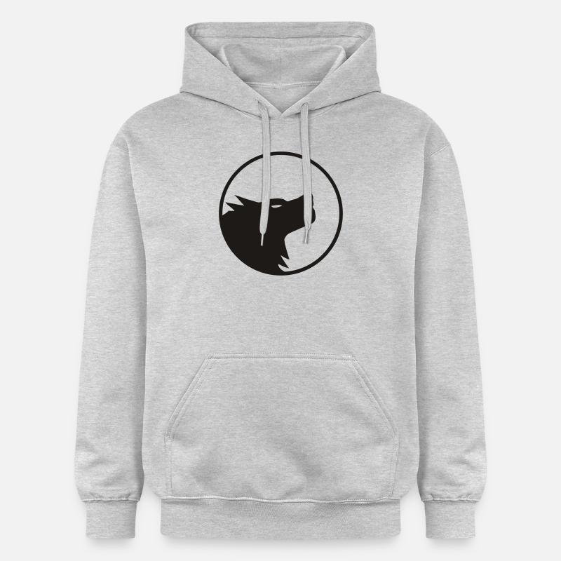 Wolf - Sweat à capuche Softstyle® Gildan Unisexe - gris clair chiné