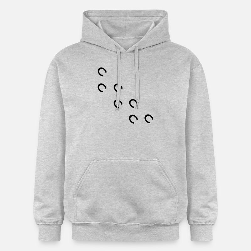 cheval - Sweat à capuche Softstyle® Gildan Unisexe - gris clair chiné