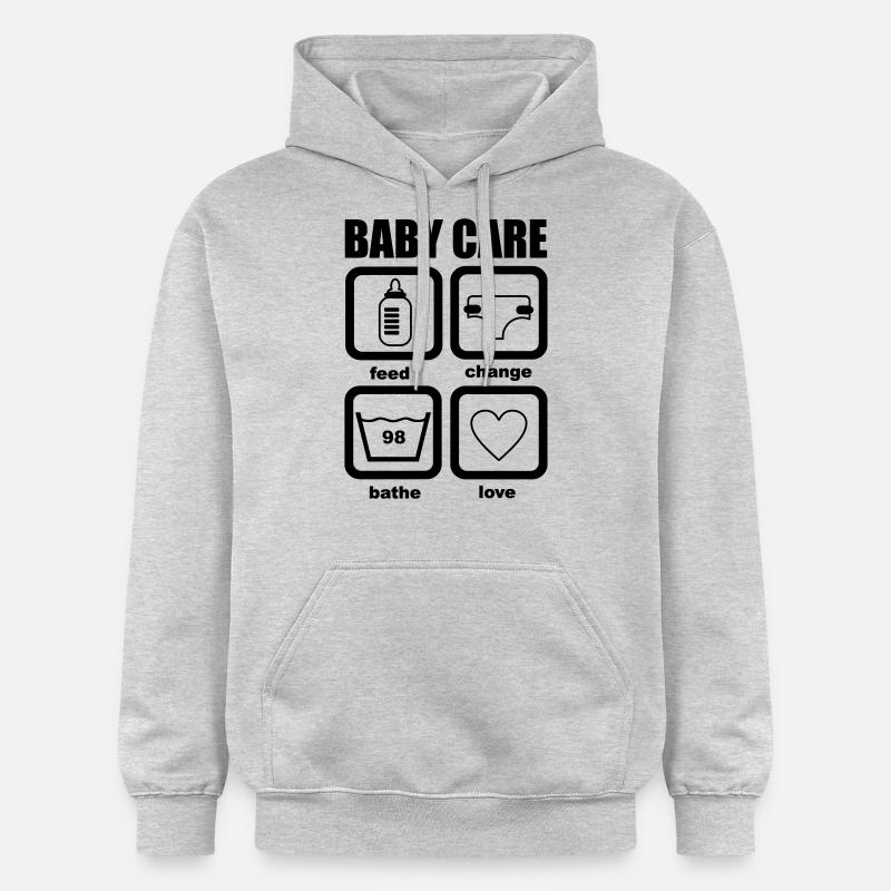 bébé - Sweat à capuche Softstyle® Gildan Unisexe - gris clair chiné