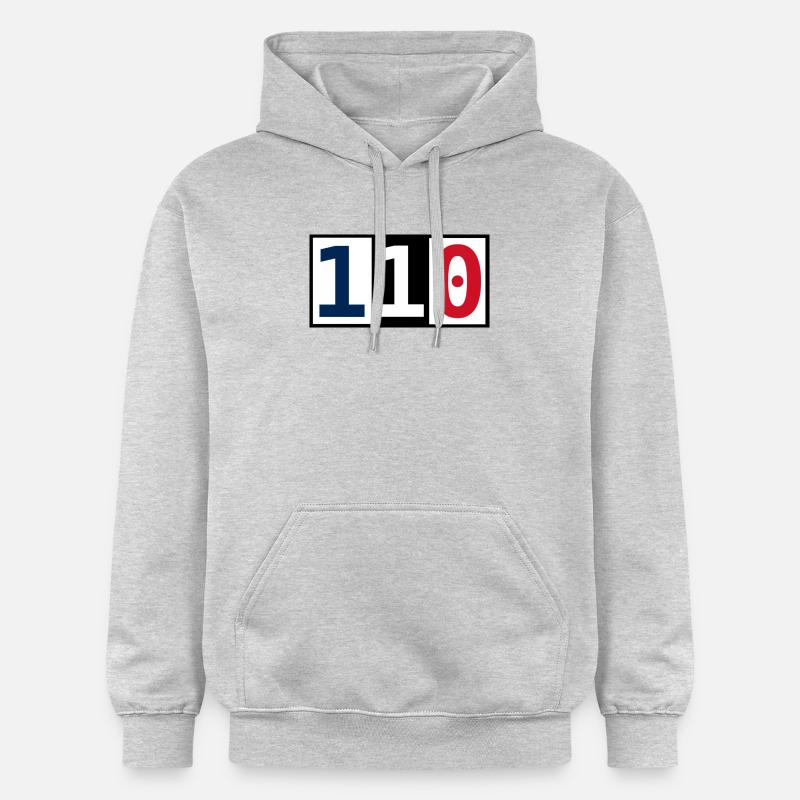 110 - Sweat à capuche Softstyle® Gildan Unisexe - gris clair chiné