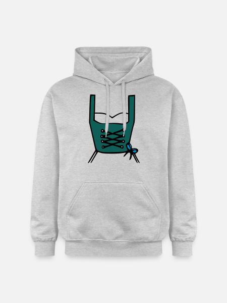 Dirndl - Gildan Unisex Softstyle® Midweight Hoodie - Hellgrau meliert
