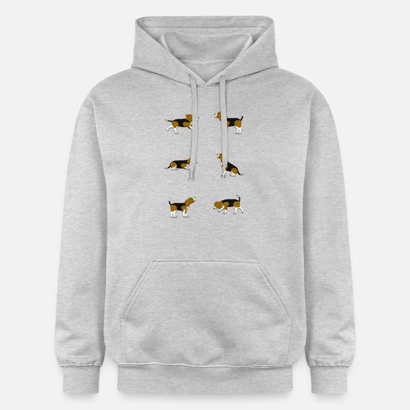 Beagle selection - Sweat à capuche Softstyle® Gildan Unisexe - gris clair chiné