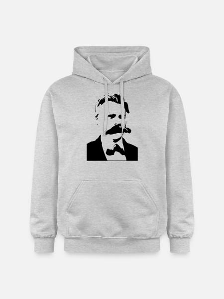 Friedrich Nietzsche - Gildan Unisex Softstyle® Midweight Hoodie - light heather grey