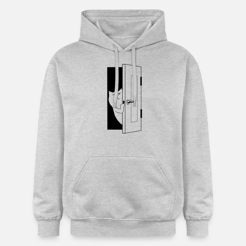 chat - Sweat à capuche Softstyle® Gildan Unisexe - gris clair chiné