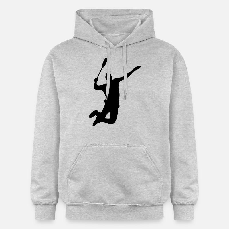 badminton - Sweat à capuche Softstyle® Gildan Unisexe - gris clair chiné