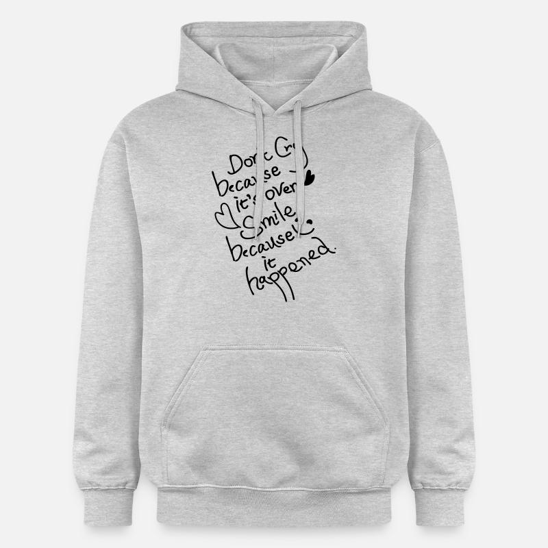 Don't cry because it's over - Gildan Unisex Softstyle® Midweight Hoodie - light heather grey