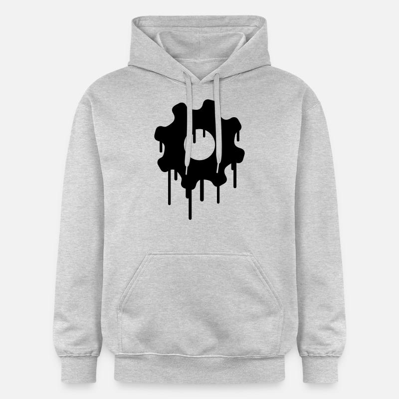 Gears Graffiti - Sweat à capuche Softstyle® Gildan Unisexe - gris clair chiné