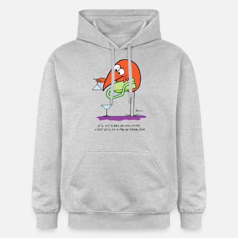 No solution no problem - Gildan Unisex Softstyle® Midweight Hoodie - light heather grey