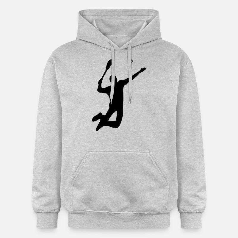 badminton - Sweat à capuche Softstyle® Gildan Unisexe - gris clair chiné