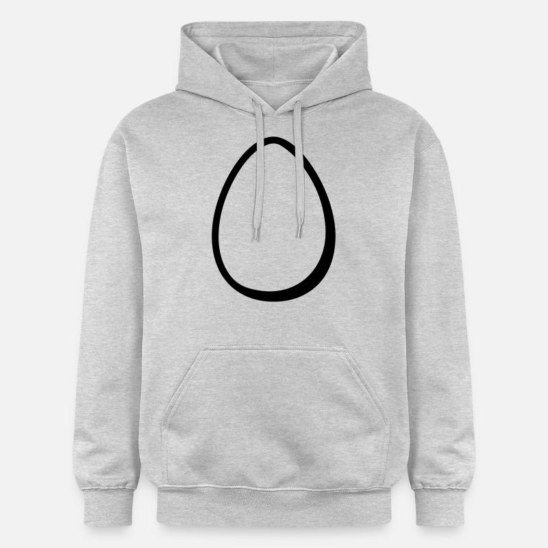 œuf - Sweat à capuche Softstyle® Gildan Unisexe - gris clair chiné