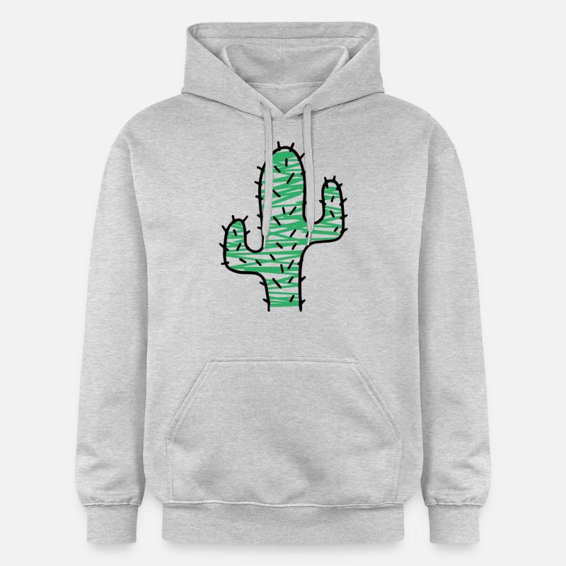 Cactus très épineux - Sweat à capuche Softstyle® Gildan Unisexe - gris clair chiné