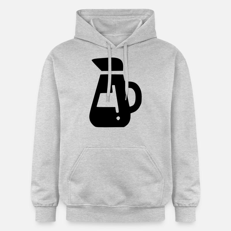 Cafetière - Sweat à capuche Softstyle® Gildan Unisexe - gris clair chiné