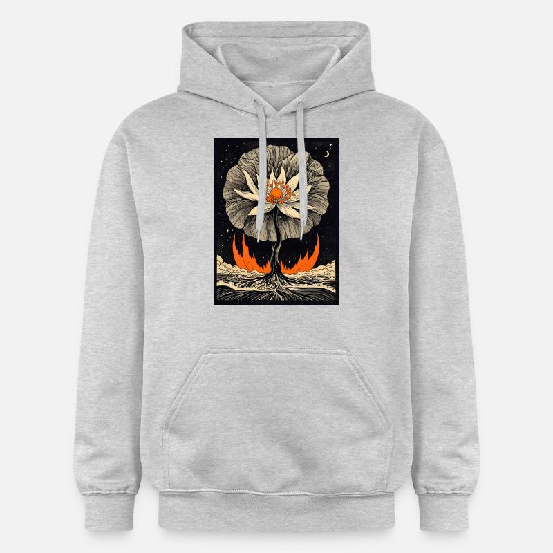 Cendres et nectar - Sweat à capuche Softstyle® Gildan Unisexe - gris clair chiné